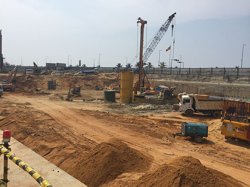 Construction site of Sapphire Residences Image of the construction site of Sapphire Residences
