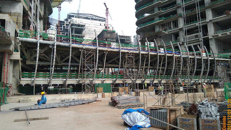 Construction image of Ahasa sky bridge Image of the construction of Ahasa sky bridge