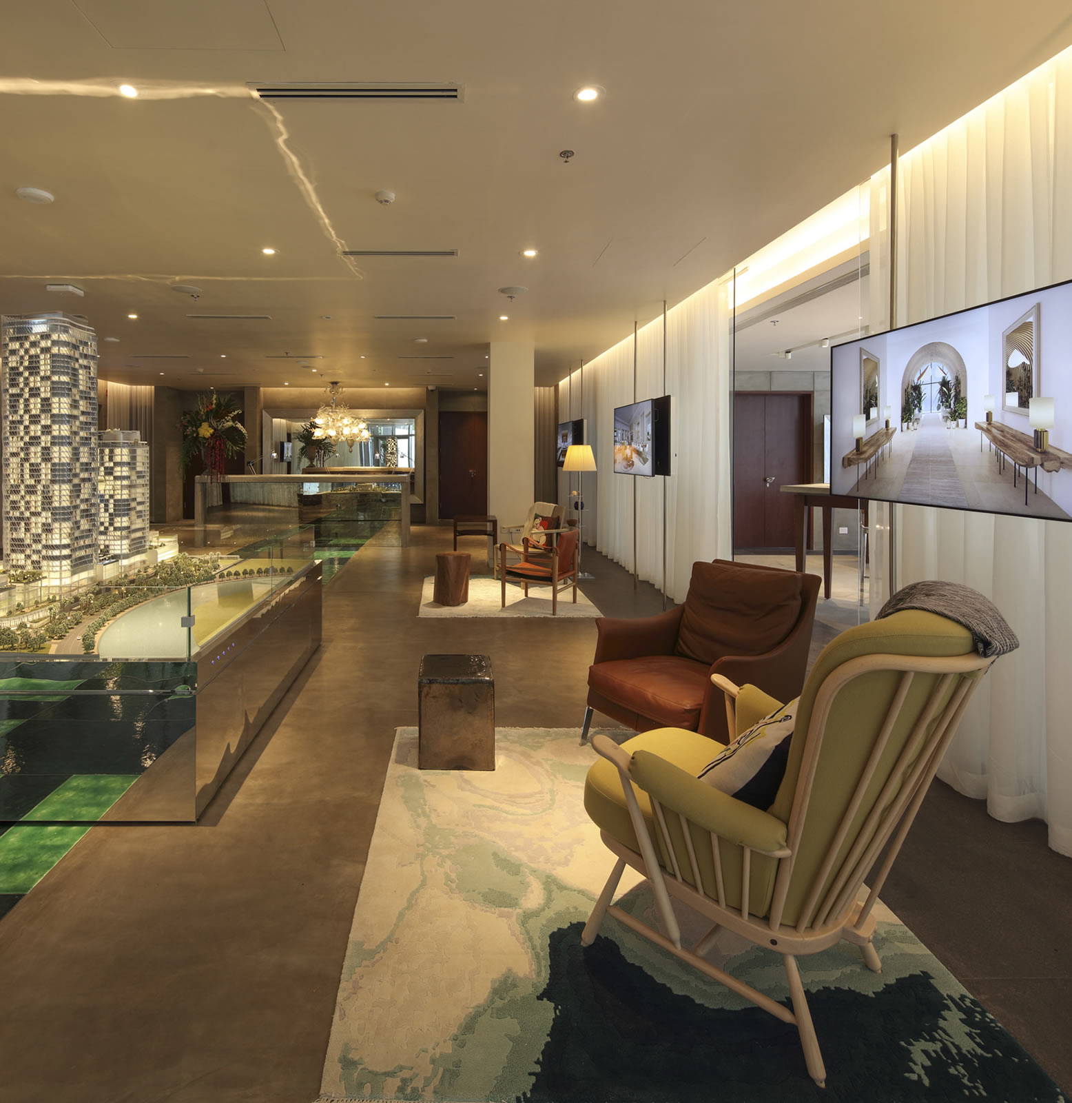 The Sapphire Residence sales center EInterior of the Sapphire Residence sales center