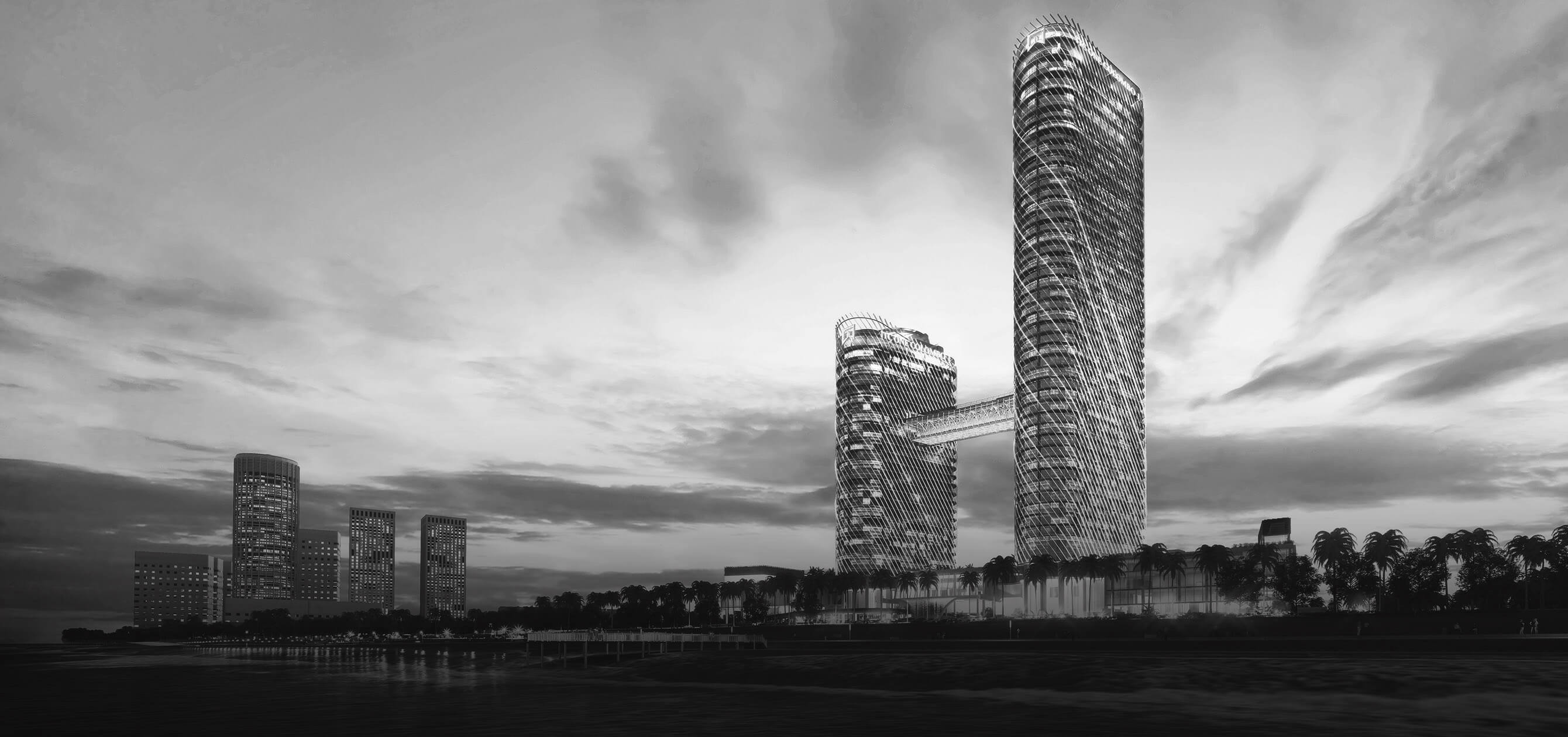 The Sapphire Residence towers from a far Image of the Sapphire Residence towers from a far