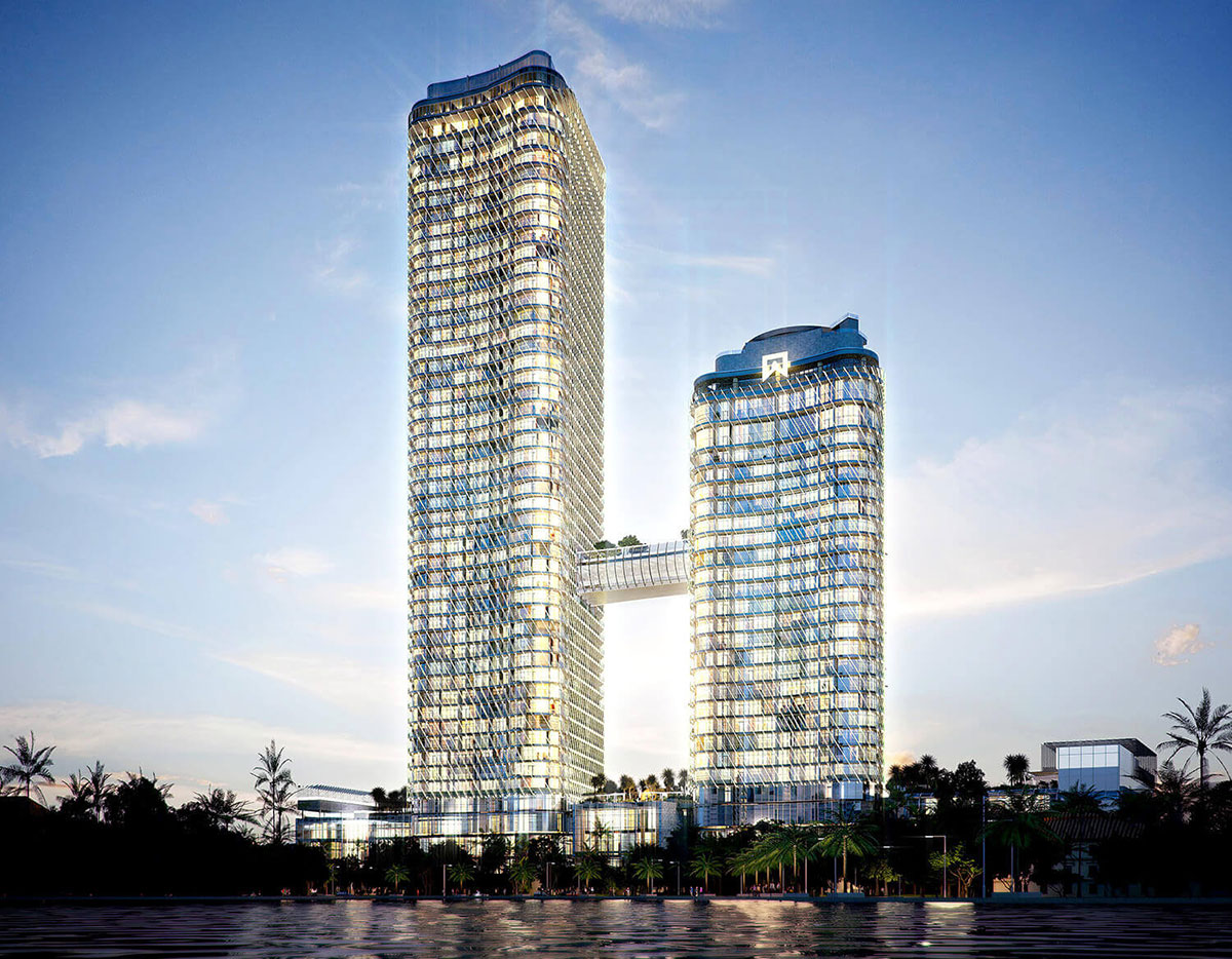 Image of Sapphire Residence towers from a far