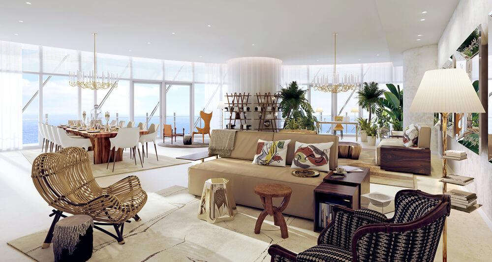 The Sapphire residences Reception interior